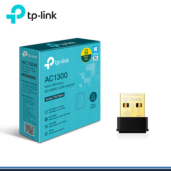 RED Wi-Fi USB TP-LINK Archer T3U Nano AC1300 5|2.4